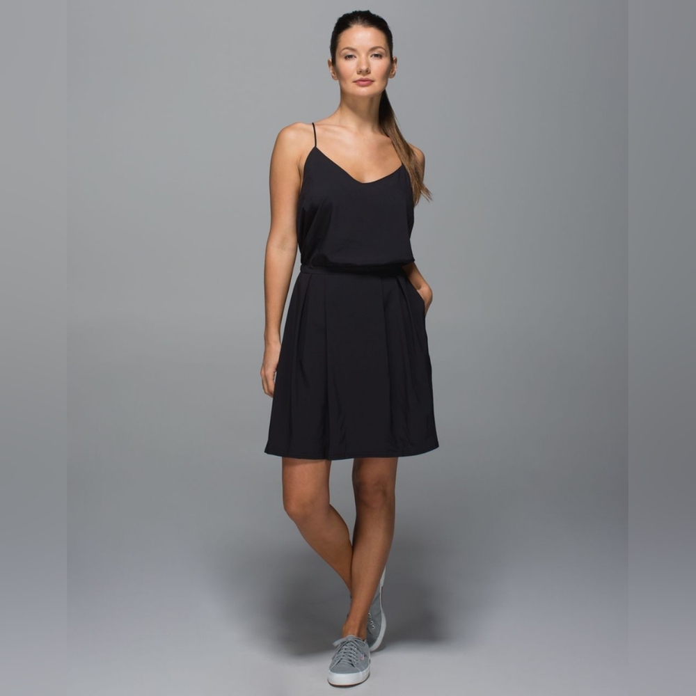 Lululemon city summer dress black XS